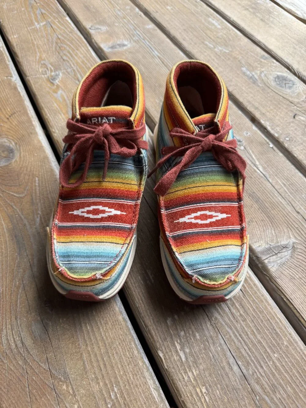 Ariat Santa Fe Spitfire Serape High Top Lace Up Shoes in Women's 7B